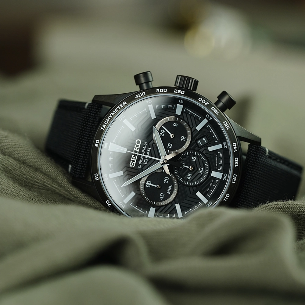SEIKO セイコー SSB417P1 ブラック 美品【純正ベルト未使用】 Чоловічий годинник SEIKO CS SPORTS SSB417P1 купити за ціною 19800