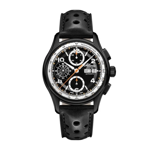 Мужские наручные часы ATLANTIC WORLDMASTER PRESTIGE VALJOUX CHRONOGRAPH 55853.46.65 купить по цене 94380 грн на сайте - THEWATCH