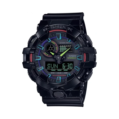 Чоловічий годинник CASIO G-SHOCK GA-700RGB-1AER купити за ціною 7650 грн на сайті - THEWATCH