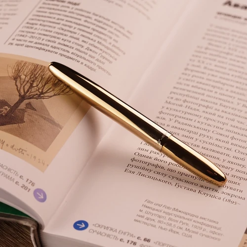 Ручка Fisher Space Pen Bullet Lacquered Brass купити за ціною 2595 грн на сайті - THEWATCH