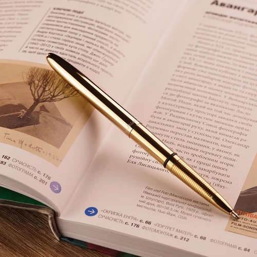 Ручка Fisher Space Pen Bullet Lacquered Brass купити за ціною 2595 грн на сайті - THEWATCH