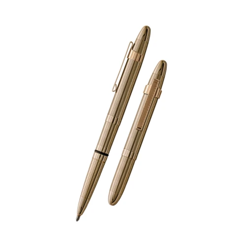 Ручка Fisher Space Pen Bullet Lacquered Brass With Gold Clip купити за ціною 2845 грн на сайті - THEWATCH