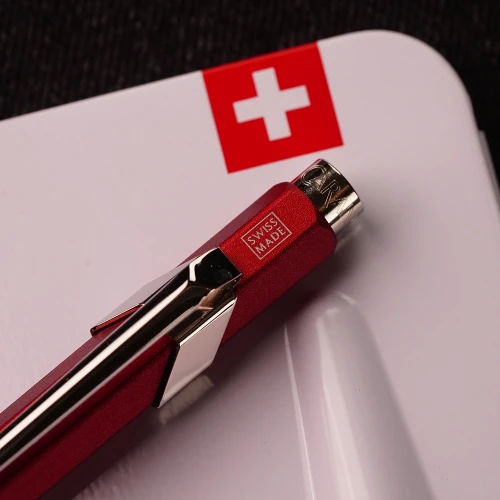 Ручка Caran d'Ache 849 COLORMAT-X Red купити за ціною 2195 грн на сайті - THEWATCH