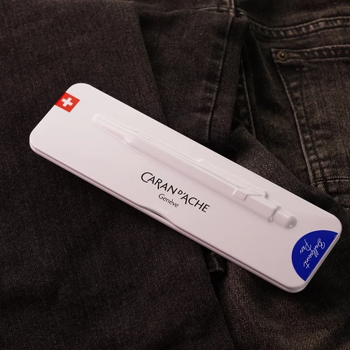 Ручка Caran d'Ache 849 COLORMAT-X Blue купить по цене 2195 грн на сайте - THEWATCH