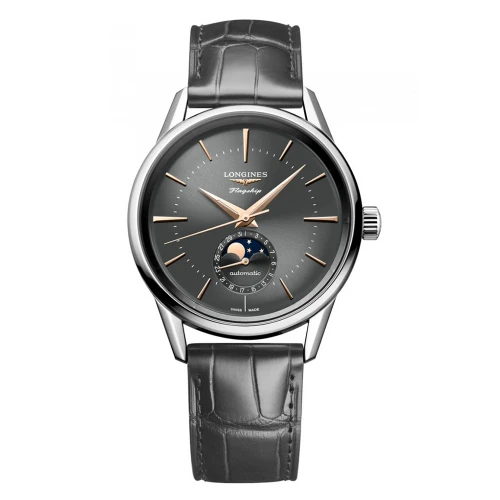 Чоловічий годинник LONGINES FLAGSHIP HERITAGE MOONPHASE L4.815.4.52.2 купити за ціною 192350 грн на сайті - THEWATCH