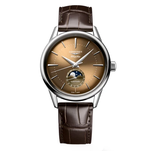 Чоловічий годинник LONGINES FLAGSHIP HERITAGE MOONPHASE L4.815.4.62.2 купити за ціною 192350 грн на сайті - THEWATCH