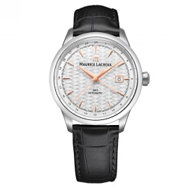 Чоловічий годинник MAURICE LACROIX 1975 AUTOMATIC VAGUES DU JURA GMT 756108-SS001-430-4 купити за ціною 124120 грн на сайті - THEWATCH