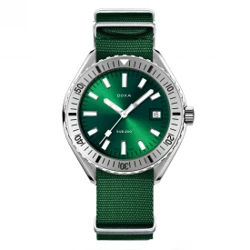 Чоловічий годинник DOXA SUB 200 SEA EMERALD SUNRAY STAINLESS STEEL BEZEL 796.10.131.26-N купити за ціною 56100 грн на сайті - THEWATCH