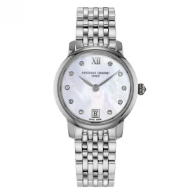 Женские наручные часы FREDERIQUE CONSTANT SLIMLINE LADIES FC-220MPWD1S26B купить по цене 73830 грн на сайте - THEWATCH