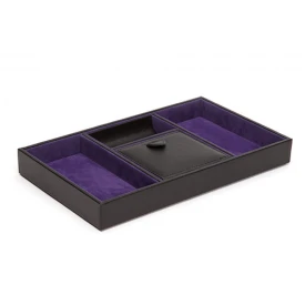 Піддон Wolf Blake Valet Tray Black Purple 305128 купити за ціною 10140 грн на сайті - THEWATCH