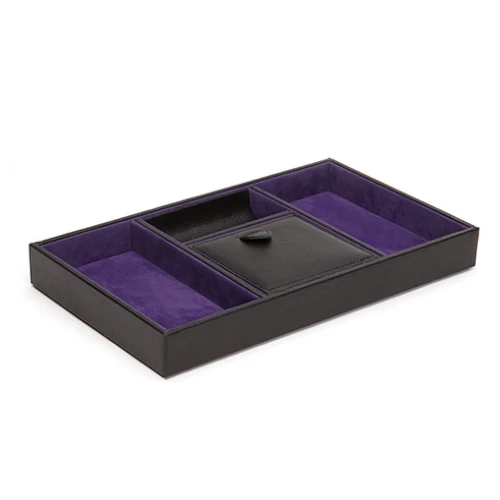 Піддон Wolf Blake Valet Tray Black Purple 305128 купити за ціною 10140 грн на сайті - THEWATCH