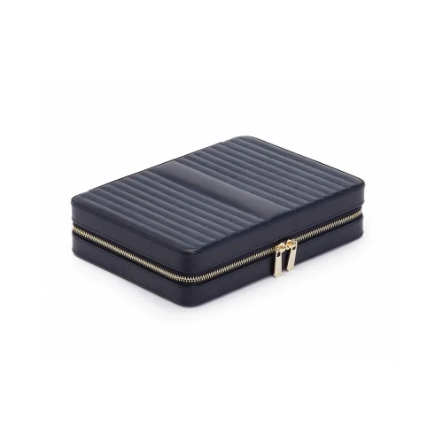 Кейс Wolf Maria Large Zip Jewelry Case Navy 766117 купити за ціною 17700 грн на сайті - THEWATCH