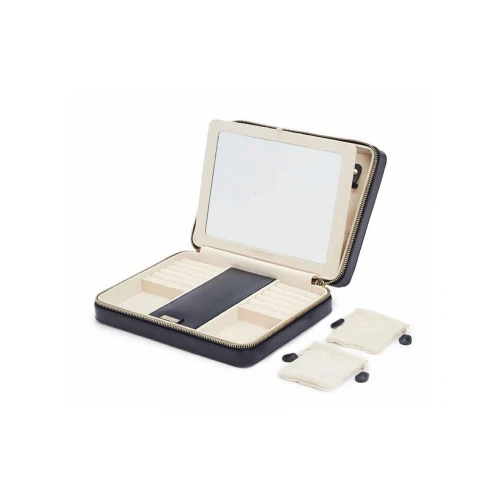 Кейс Wolf Maria Large Zip Jewelry Case Navy 766117 купити за ціною 17700 грн на сайті - THEWATCH