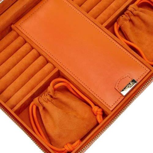 Кейс Wolf Maria Large Zip Jewelry Case Tangerine 766139 купити за ціною 17700 грн на сайті - THEWATCH