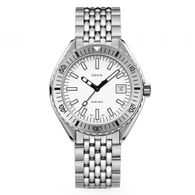 Чоловічий годинник DOXA SUB 200 WHITEPEARL STAINLESS STEEL BEZEL 796.10.011.10 купити за ціною 60000 грн на сайті - THEWATCH