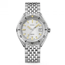 Мужские наручные часы DOXA SUB 200 SEARAMBLER STAINLESS STEEL BEZEL 796.10.021.10 купить по цене 60000 грн на сайте - THEWATCH