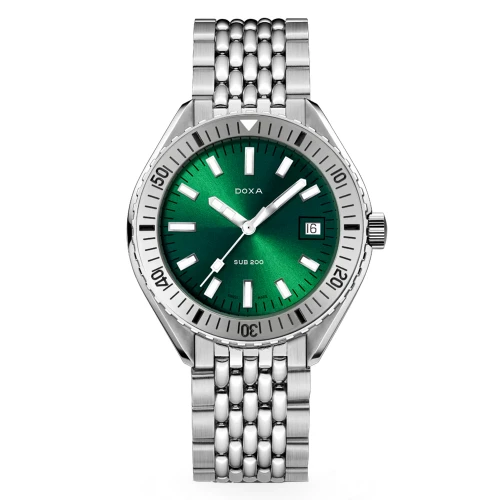 Чоловічий годинник DOXA SUB 200 SEA EMERALD STAINLESS STEEL BEZEL 796.10.131.10 купити за ціною 60000 грн на сайті - THEWATCH