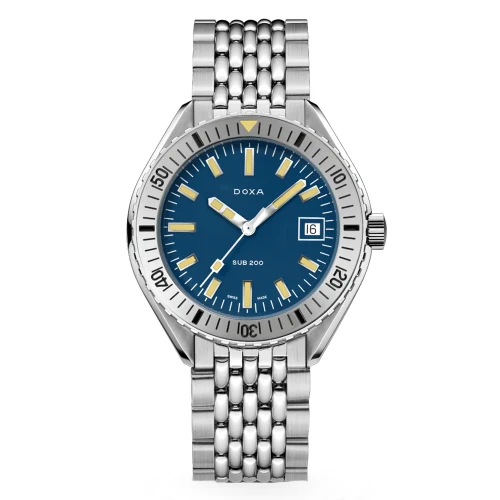 Чоловічий годинник DOXA SUB 200 CARIBBEAN STAINLESS STEEL BEZEL 796.10.201.10 купити за ціною 60000 грн на сайті - THEWATCH