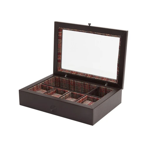 Шкатулка Wolf WM Brown 4 Piece Watch Accessory Box Brown 800693 купити за ціною 25500 грн на сайті - THEWATCH