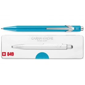 Ручка Caran d'Ache 849 Metal-X Blue + box купити за ціною 1845 грн на сайті - THEWATCH
