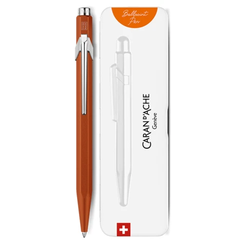 Ручка Caran d'Ache 849 Colormat-X Orange + box купити за ціною 2195 грн на сайті - THEWATCH