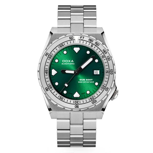 Чоловічий годинник DOXA SUB 600T SEA EMERALD STAINLESS STEEL BEZEL 862.10.131.10 купити за ціною 76500 грн на сайті - THEWATCH