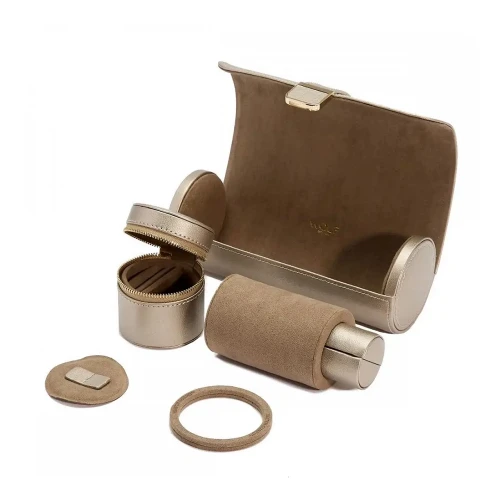 Рол Wolf Palermo Double Watch Roll with Jewelry Pouch 213978 купити за ціною 16740 грн на сайті - THEWATCH