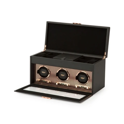 Віндер Wolf Axis Triple Watch Winder With Storage купити за ціною 144900 грн на сайті - THEWATCH