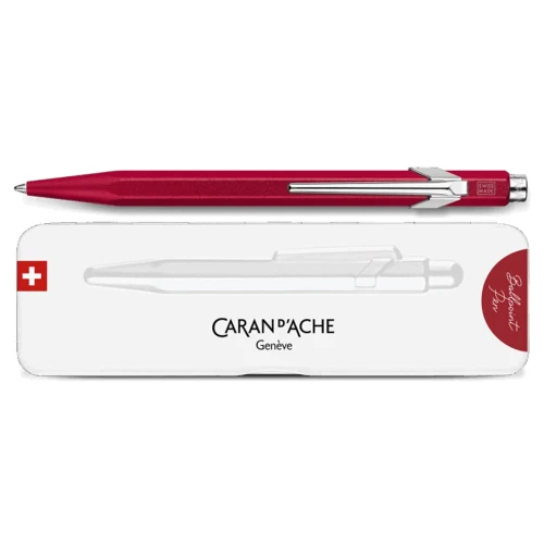 Ручка Caran d'Ache 849 COLORMAT-X Red купити за ціною 2195 грн на сайті - THEWATCH