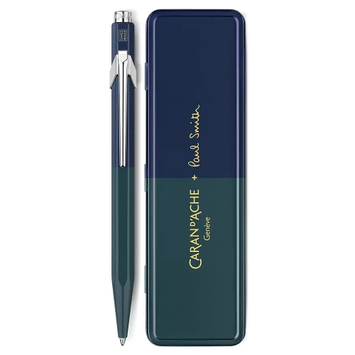 Ручка Caran d'Ache 849 PAUL SMITH Racing Green & Navy Blue Special Edition купити за ціною 3395 грн на сайті - THEWATCH