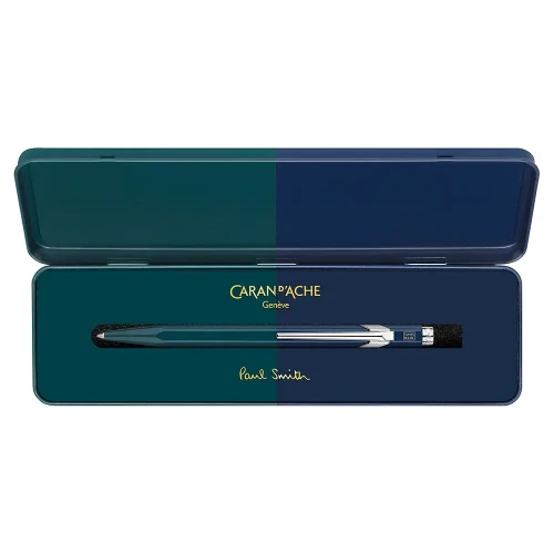 Ручка Caran d'Ache 849 PAUL SMITH Racing Green & Navy Blue Special Edition купити за ціною 3395 грн на сайті - THEWATCH