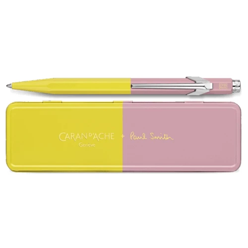 Ручка Caran d'Ache 849 PAUL SMITH Chartreuse Yellow & Rose Pink Special Edition купити за ціною 3395 грн на сайті - THEWATCH