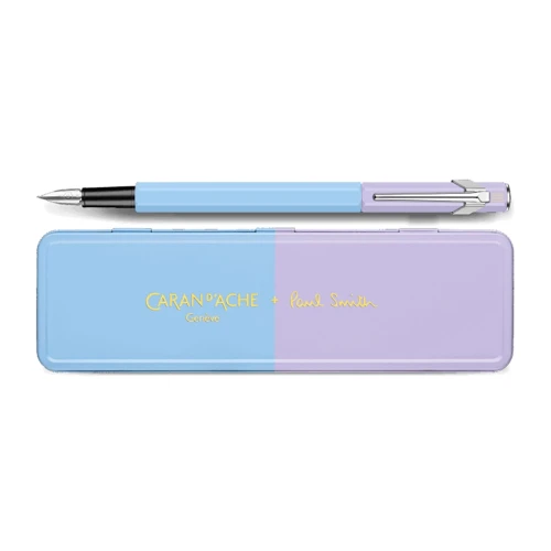 Чорнильна ручка Caran d'Ache 849 PAUL SMITH Sky Blue & Lavender Purple купити за ціною 5795 грн на сайті - THEWATCH