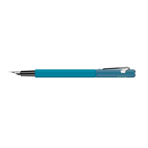 Чорнильна ручка Caran d'Ache 849 PAUL SMITH Cyan Blue and Steel Blue купити за ціною 5795 грн на сайті - THEWATCH