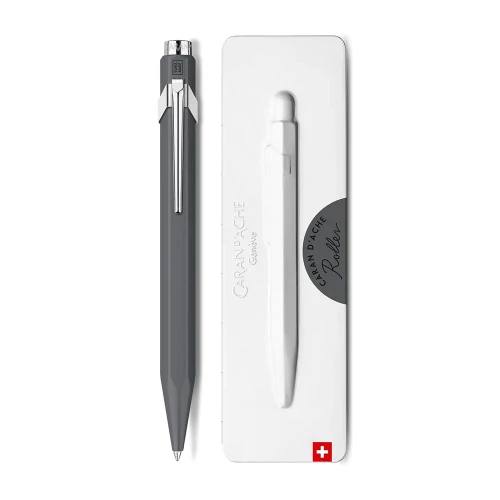 Ручка-ролер Caran d'Ache 849 Grey + box купити за ціною 3295 грн на сайті - THEWATCH