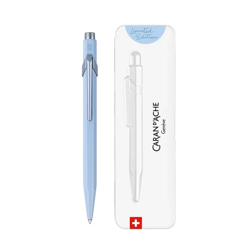 Ручка Caran d'Ache 849 CLAIM YOUR STYLE Polar Blue + box купити за ціною 2995 грн на сайті - THEWATCH