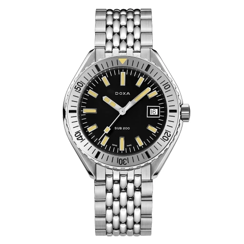 Чоловічий годинник DOXA SUB 200 SHARKHUNTER STAINLESS STEEL BEZEL 796.10.101.10 купити за ціною 60000 грн на сайті - THEWATCH