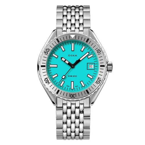 Чоловічий годинник DOXA SUB 200 AQUAMARINE STAINLESS STEEL BEZEL 796.10.241.10 купити за ціною 60000 грн на сайті - THEWATCH