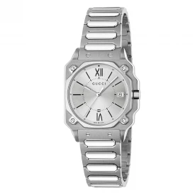 Женские наручные часы GUCCI G-FLAT 30 MM YA166504 купить по цене 102850 грн на сайте - THEWATCH