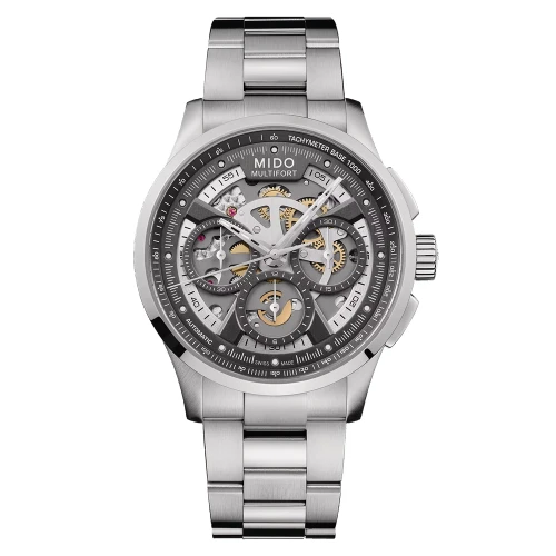 Чоловічий годинник MIDO MULTIFORT SKELETON CHRONOGRAPH M038.662.11.060.00 купити за ціною 143450 грн на сайті - THEWATCH