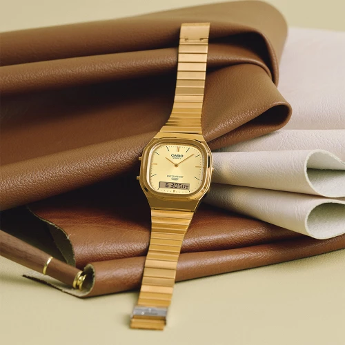 Чоловічий годинник CASIO VINTAGE EDGY AQ-240EG-9AEF купити за ціною 6010 грн на сайті - THEWATCH