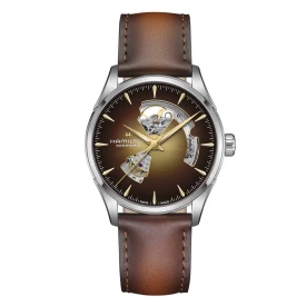 Мужские наручные часы HAMILTON JAZZMASTER OPEN HEART AUTO 42MM H32705501 купить по цене 62060 грн на сайте - THEWATCH