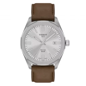 Чоловічий годинник TISSOT PRC 100 SOLAR 39MM T151.422.16.031.00 купити за ціною 24260 грн на сайті - THEWATCH