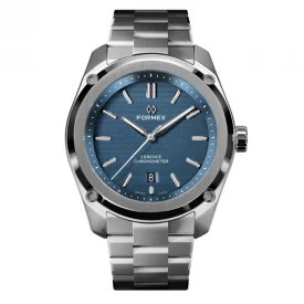 Чоловічий годинник FORMEX ESSENCE AUTOMATIC COSC "BLUE" 39MM 0333.1.6631.101 купити за ціною 97000 грн на сайті - THEWATCH