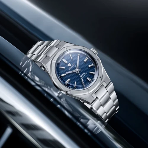 Чоловічий годинник NIVADA GRENCHEN F77 SST BLUE MK1 37MM 68001A77 купити за ціною 76700 грн на сайті - THEWATCH