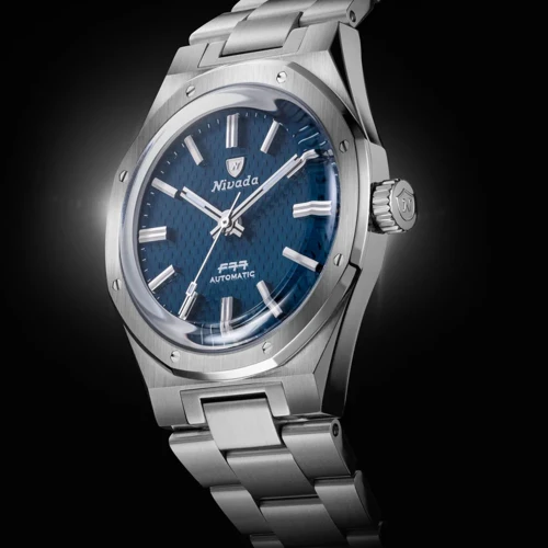 Чоловічий годинник NIVADA GRENCHEN F77 SST BLUE MK1 37MM 68001A77 купити за ціною 76700 грн на сайті - THEWATCH