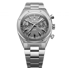 Чоловічий годинник NIVADA GRENCHEN F77 SST CHRONO MECAQUARTZ GREY MK2 38 MM 68001Q77 купити за ціною 40500 грн на сайті - THEWATCH
