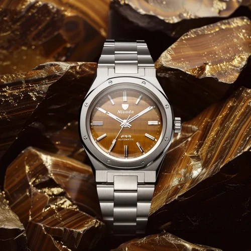 Чоловічий годинник NIVADA GRENCHEN F77 SST TIGER EYE MK1 37 MM 68032A77 купити за ціною 88800 грн на сайті - THEWATCH