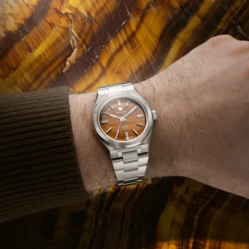 Чоловічий годинник NIVADA GRENCHEN F77 SST TIGER EYE MK1 37 MM 68032A77 купити за ціною 88800 грн на сайті - THEWATCH