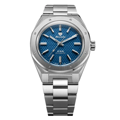Чоловічий годинник NIVADA GRENCHEN F77 SST BLUE MK2 41 MM 68041A77B купити за ціною 84500 грн на сайті - THEWATCH